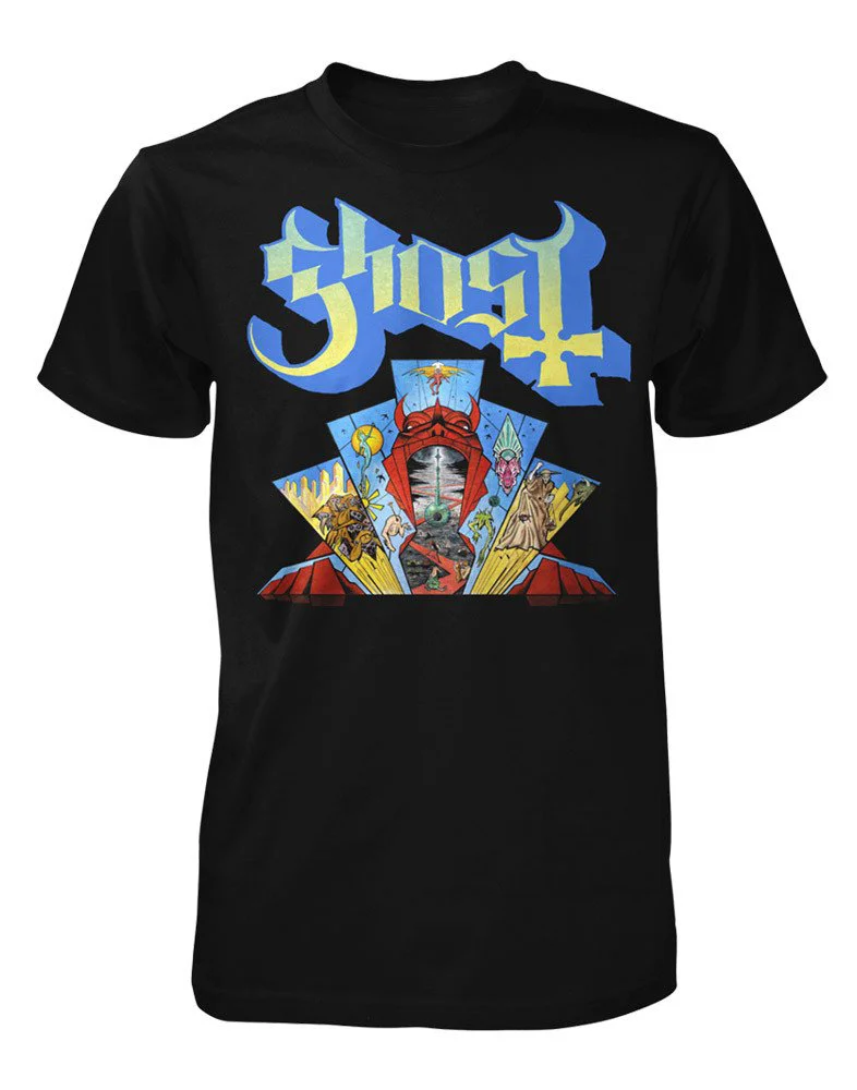 GHOST | Official 'Devil Window' Gate of Hell t-shirt 2017 Acrylic on paper and digital
