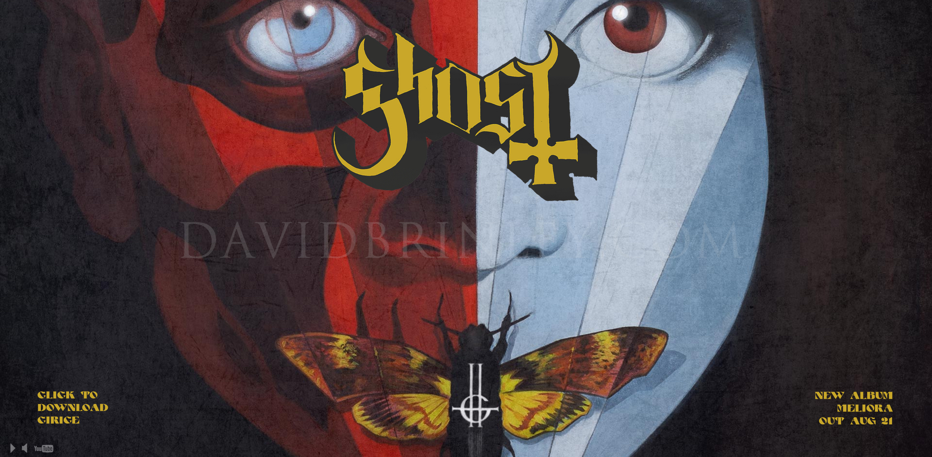 GHOST | Cirice Acrylic on paper and digital Official GHOST website splash for Cirice/Meliora release May 30, 2015 https://en.wikipedia.org/wiki/Cirice ghost-offcial.com