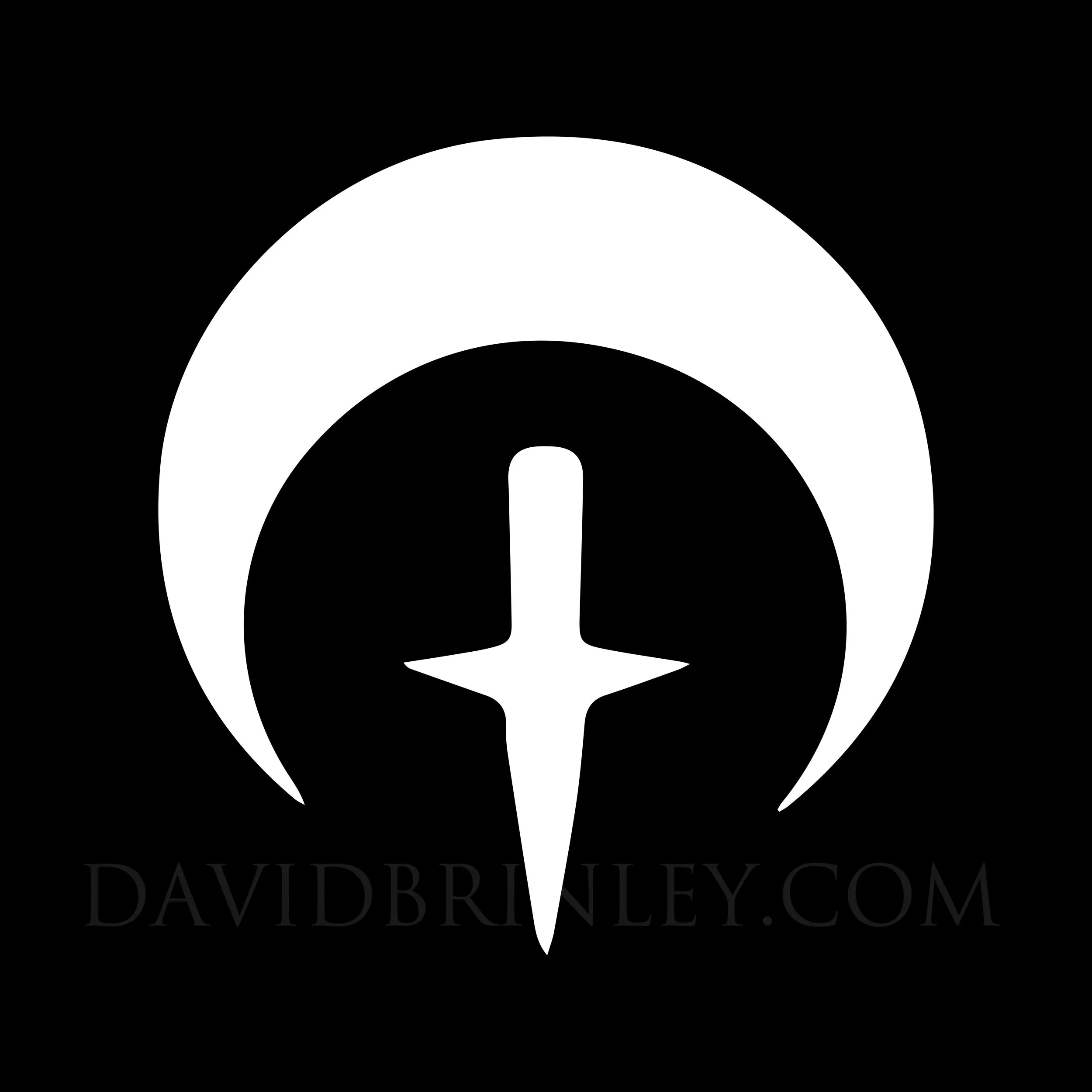Alice Glass moon dagger logomark design (2017) David M. Brinley Illustration
