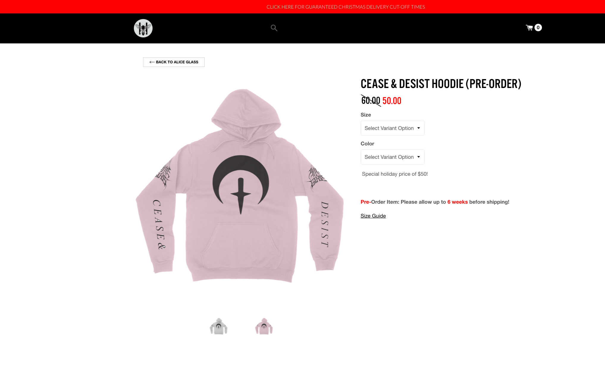 Alice Glass moon dagger logomark design (2017) David M. Brinley Illustration