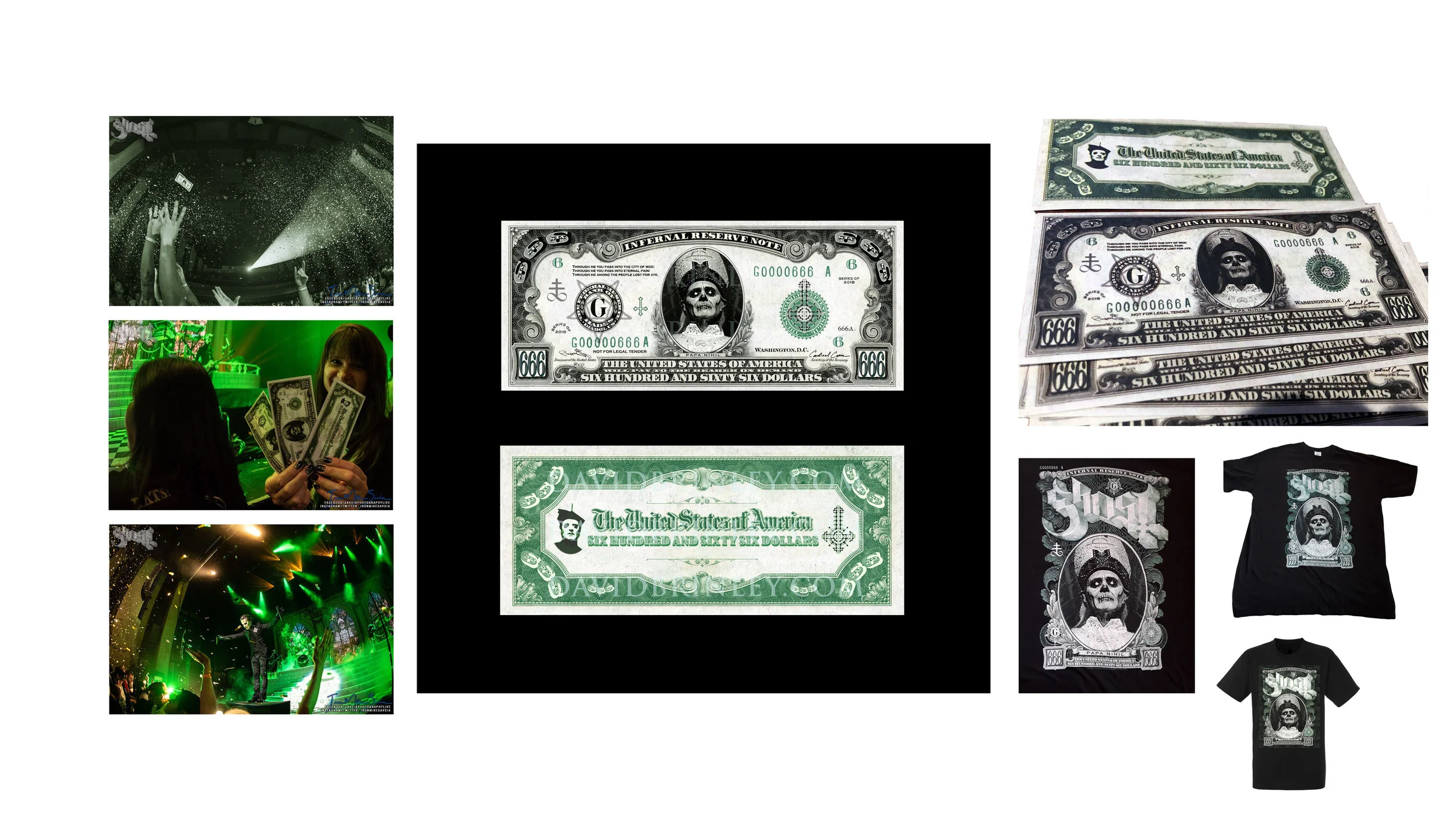 GHOST | Papa Nihil Infernal Reserve Note | 2018 edition Acrylic on paper and digital