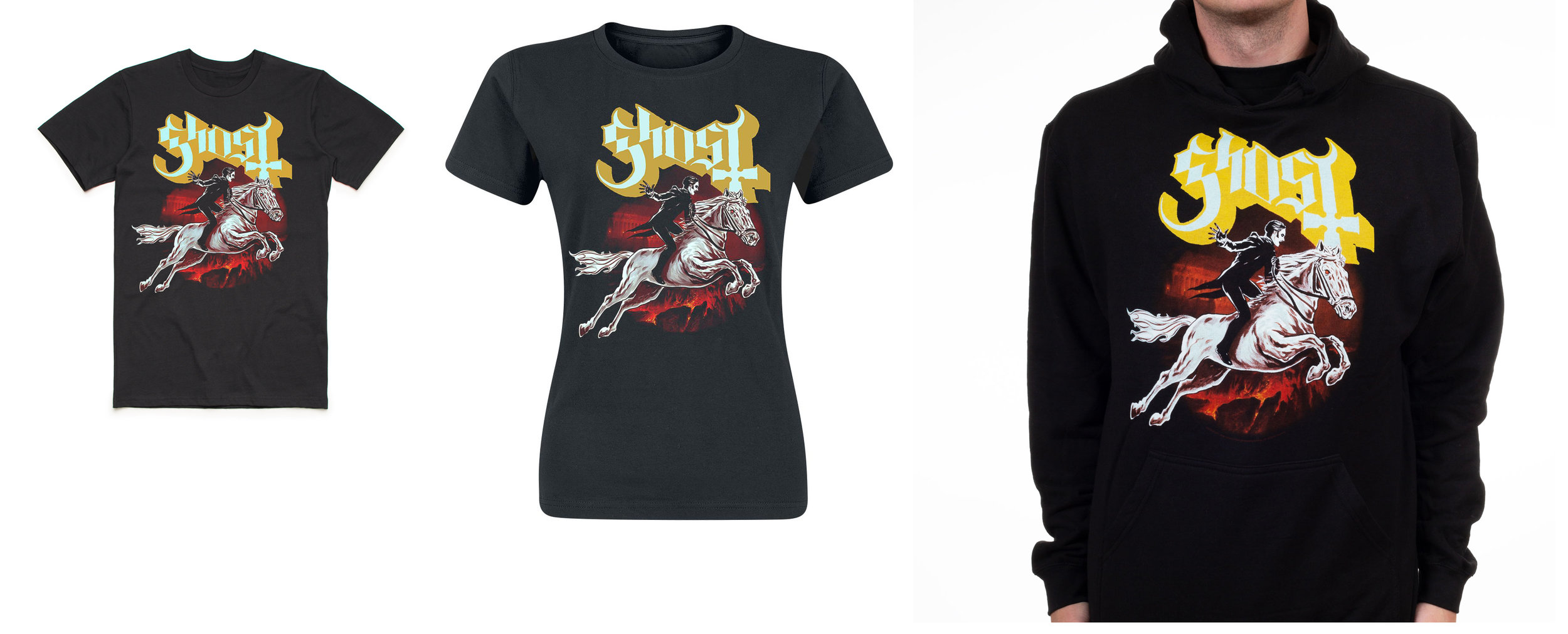   GHOST | official Pale Horse T-shirt and hoodie | 2018    