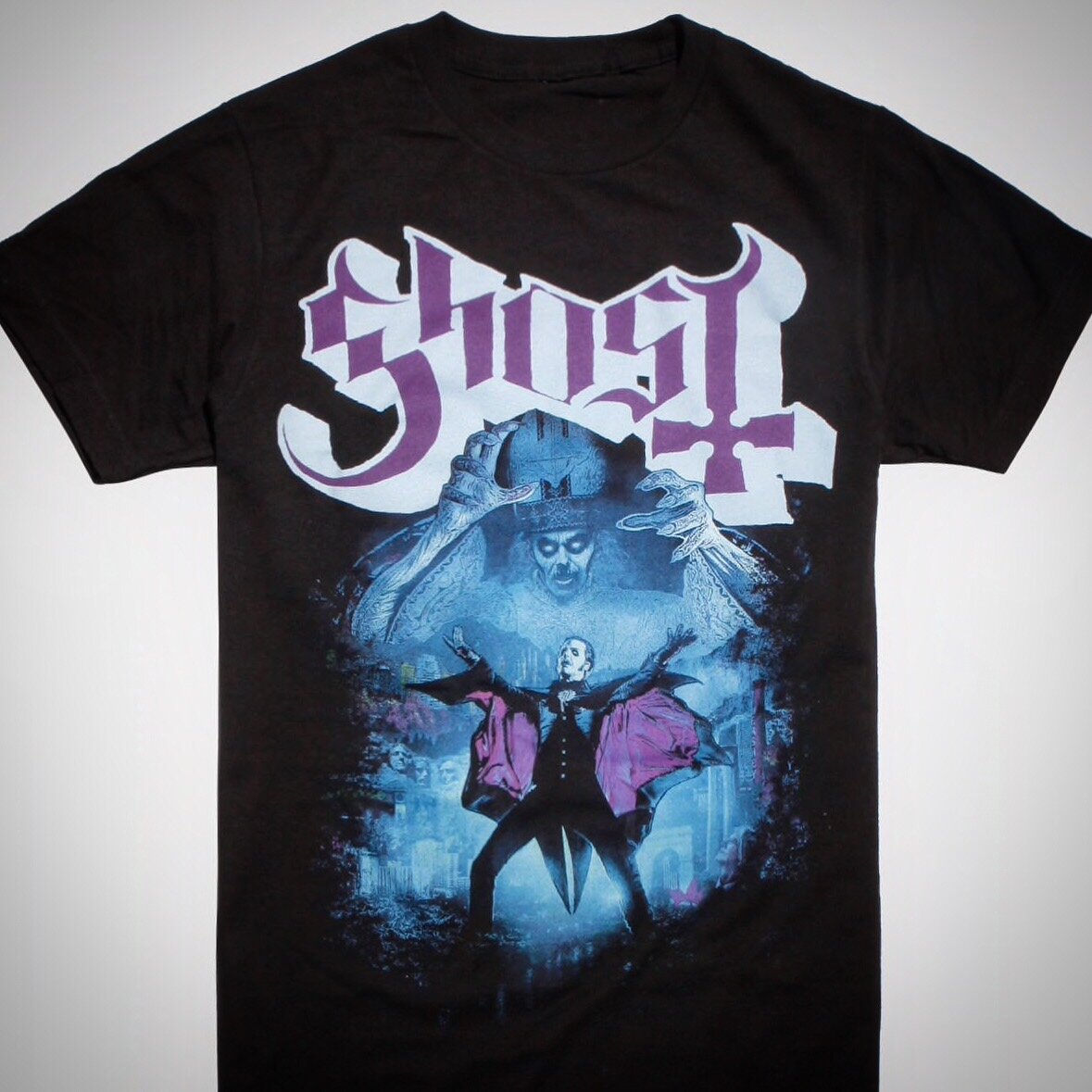   GHOST | The Ultimate Tour Named Death | North America 2019 |     Official Tour T-shirt   Acrylic and digital   