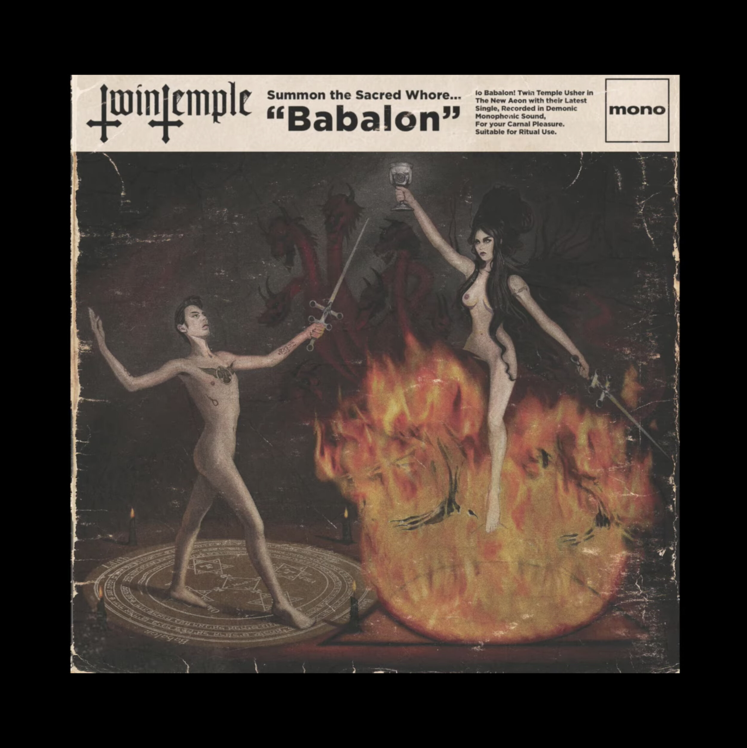 Twin Temple Babalon 7" cover art 2021