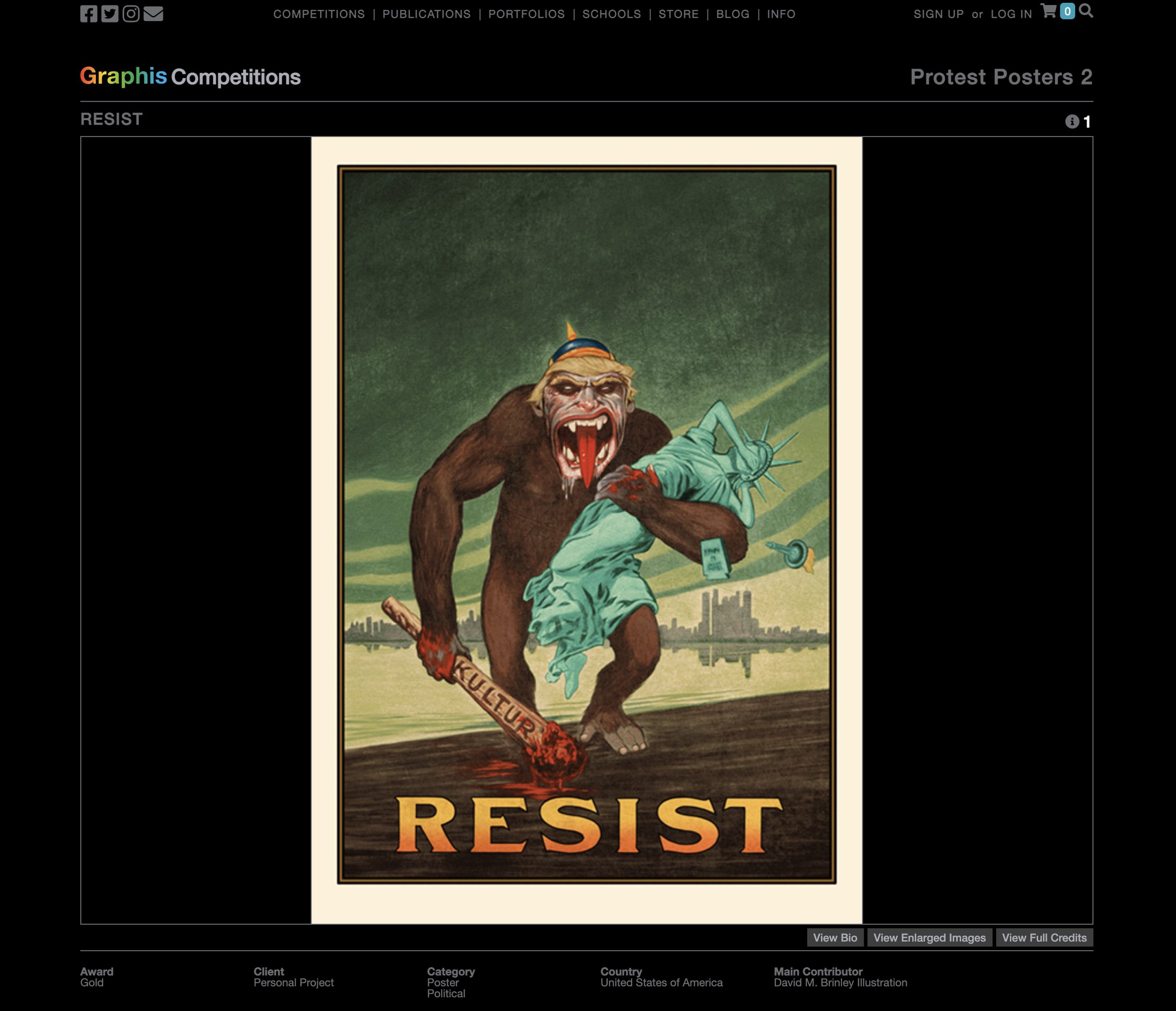 RESIST | GRAPHIS GOLD award | 2021 Protest Posters 2