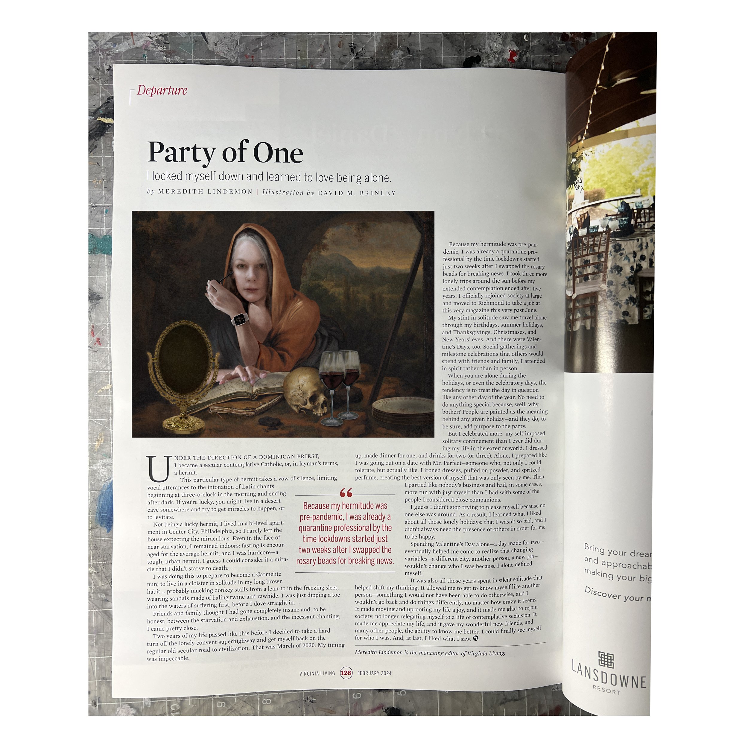 Party of One | Virginia Living magazine | February 2024