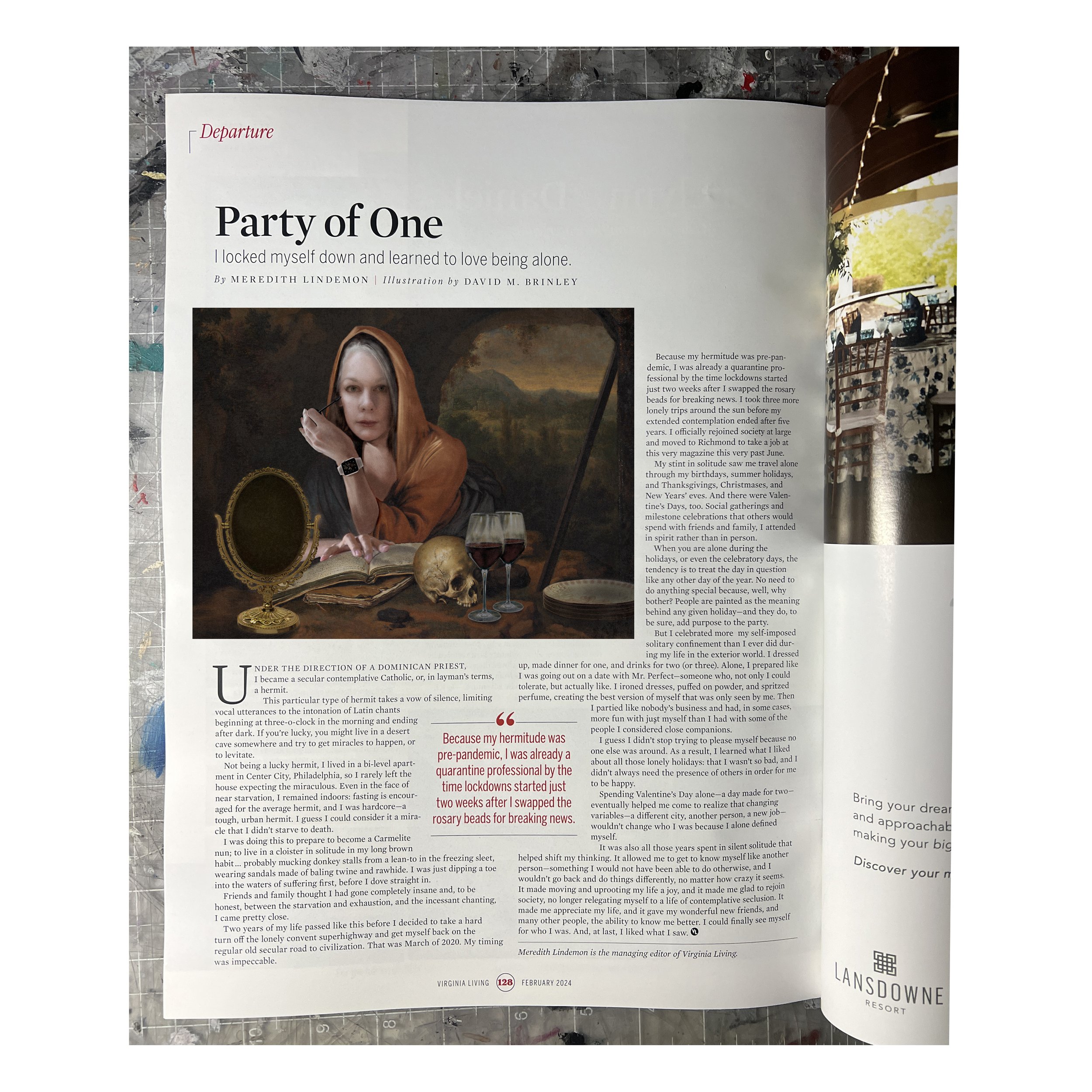   Party of One  | Virginia Living magazine | February 2024 