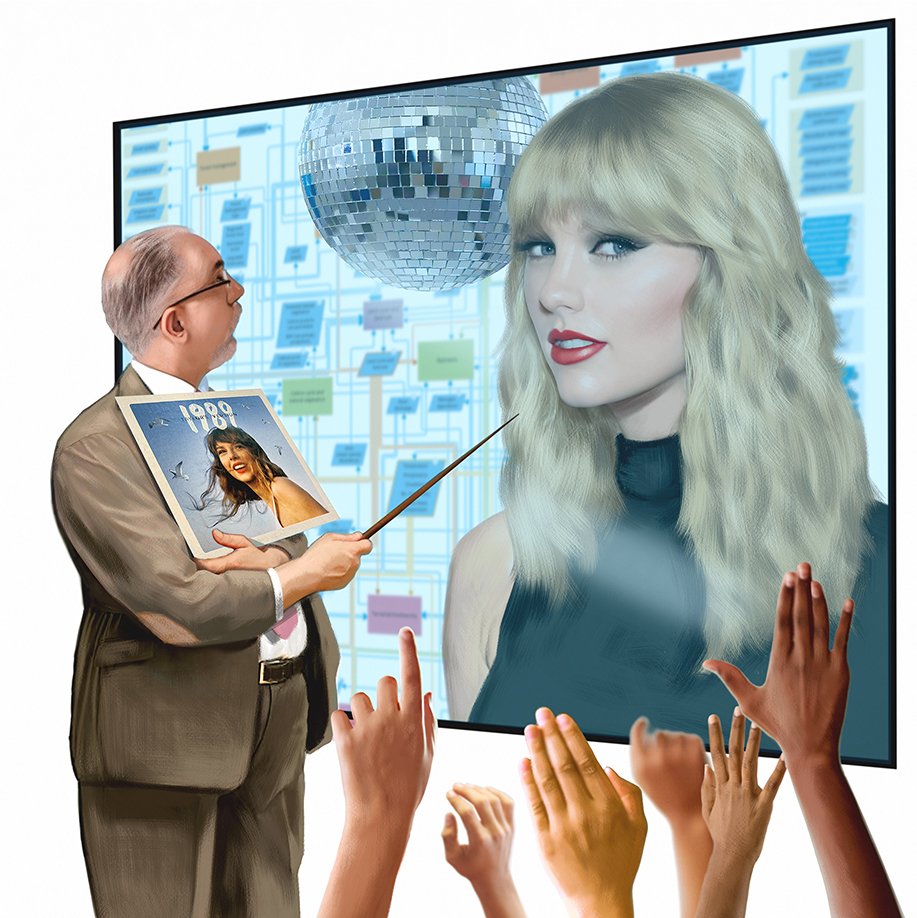 Taylor on Campus | New York Times/Scholastic Upfront magazine | February 19, 2024