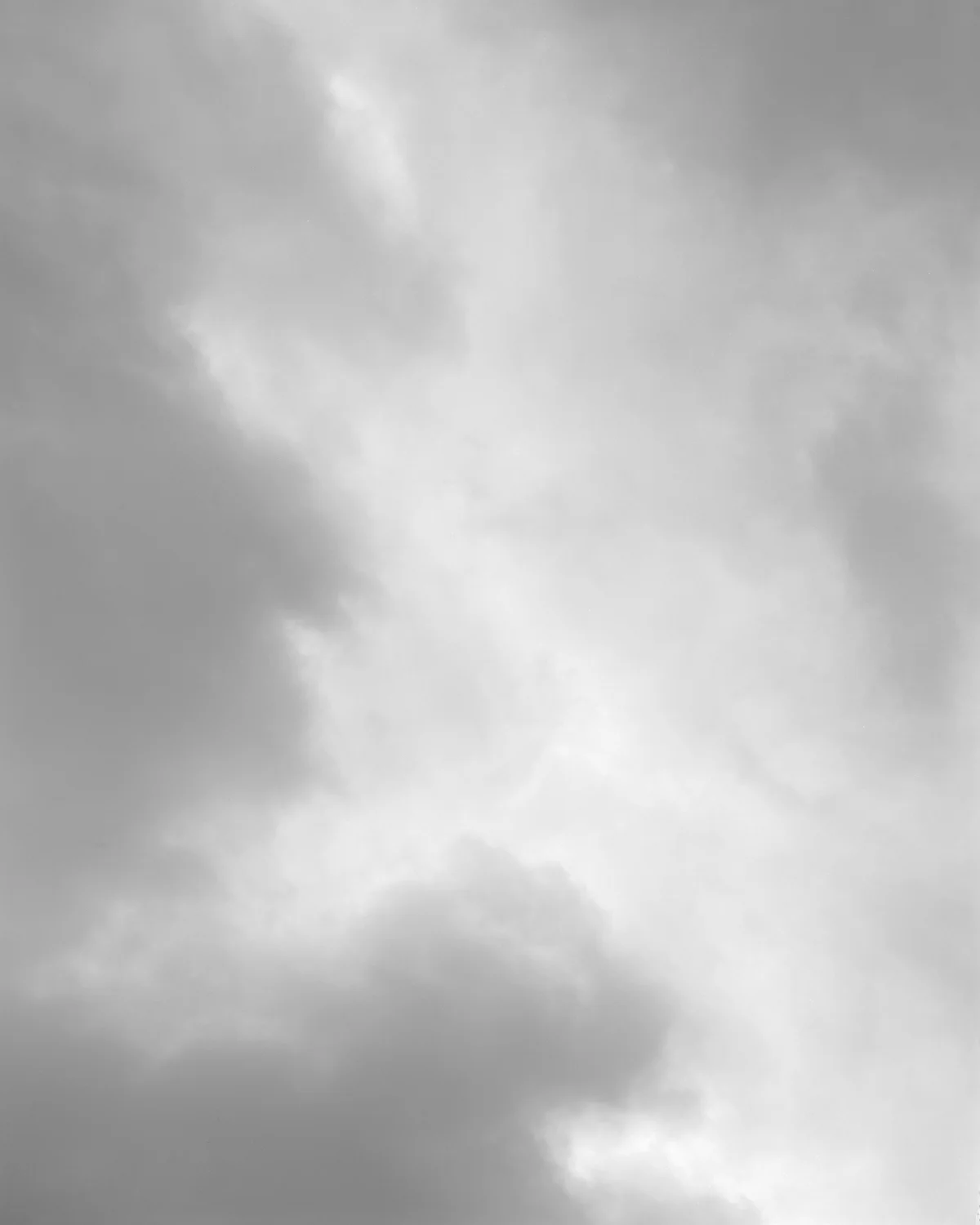 Greyscape (Moving Clouds), 1991, Silver Print, 47-1/2 x 37-1/2 inches