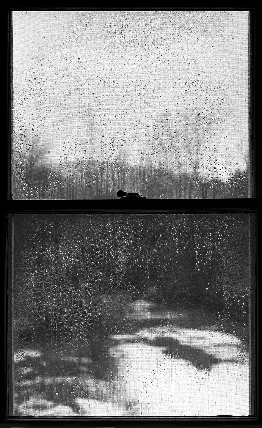 Wet Window III, 1989, Silver Print, 65 x 40 Inches
