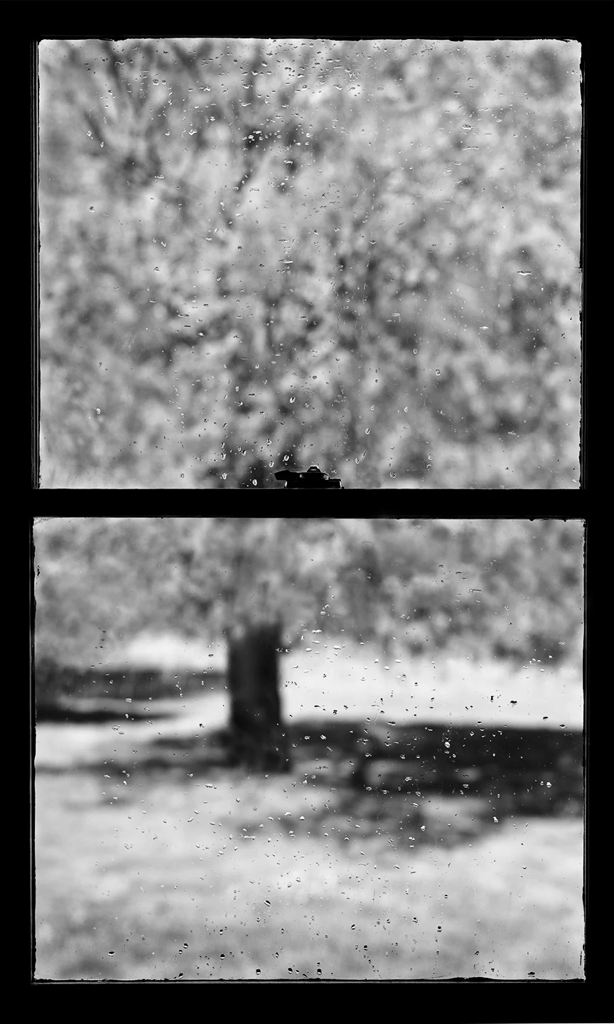 Wet Window IV, 1989, Silver Print, 65 x 40 Inches