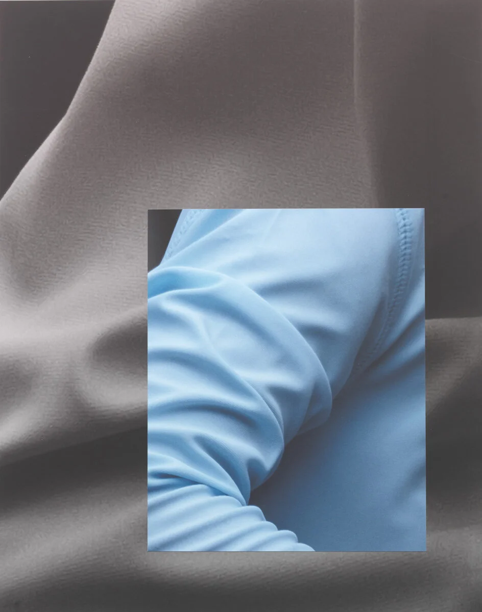 Blue Sun Shirt / Blow Up, 2019, 2 Archival Inkjet Prints Layered, 50" x 40" 