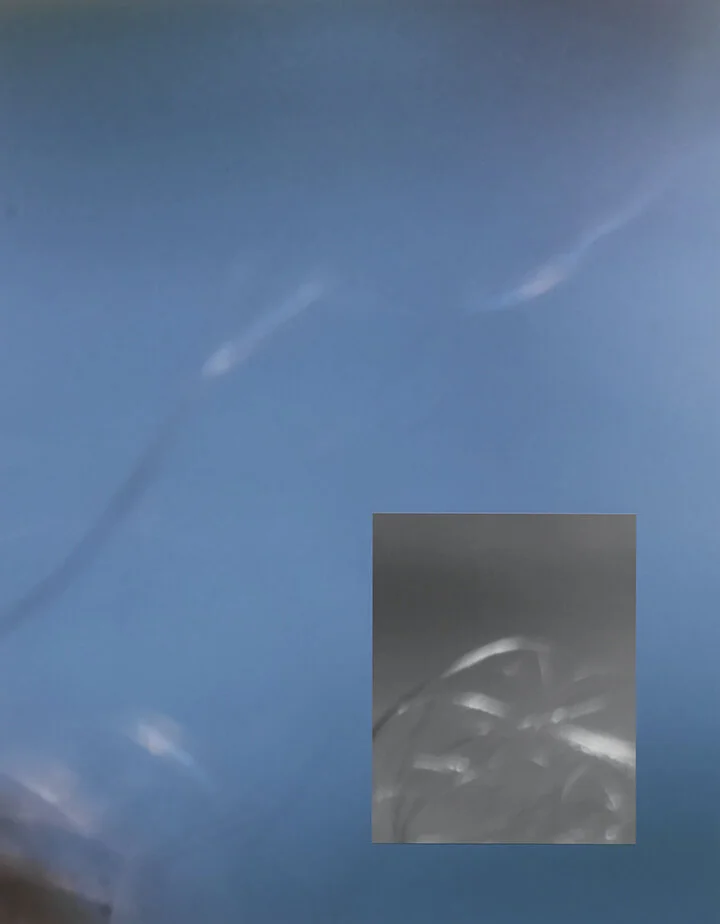 Beach Girl / Blow Up, 2019, 2 Archival Inkjet Prints Layered, 50" x 40"  