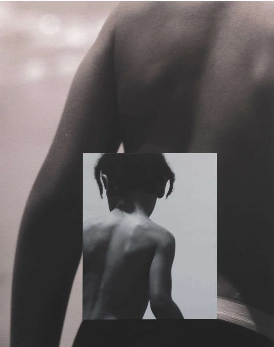 Boy in Summer / Blow Up, 2019, 2 Archival Inkjet Prints Layered, 50" x 40"  