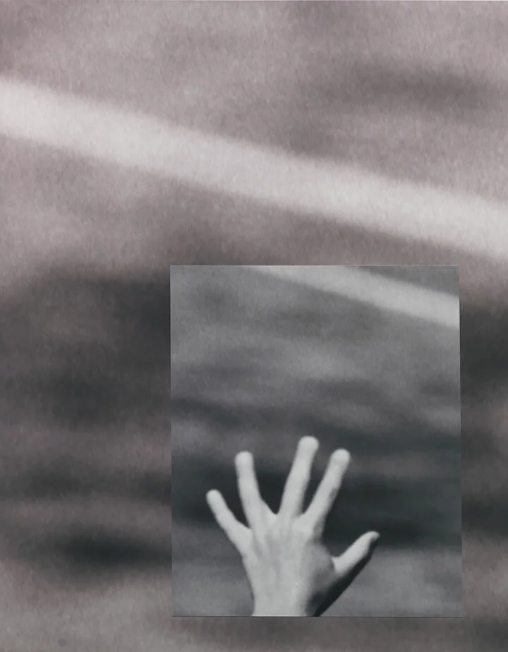 Hand / Blow Up, 2019, 2 Archival Inkjet Prints Layered, 50" x 40"  