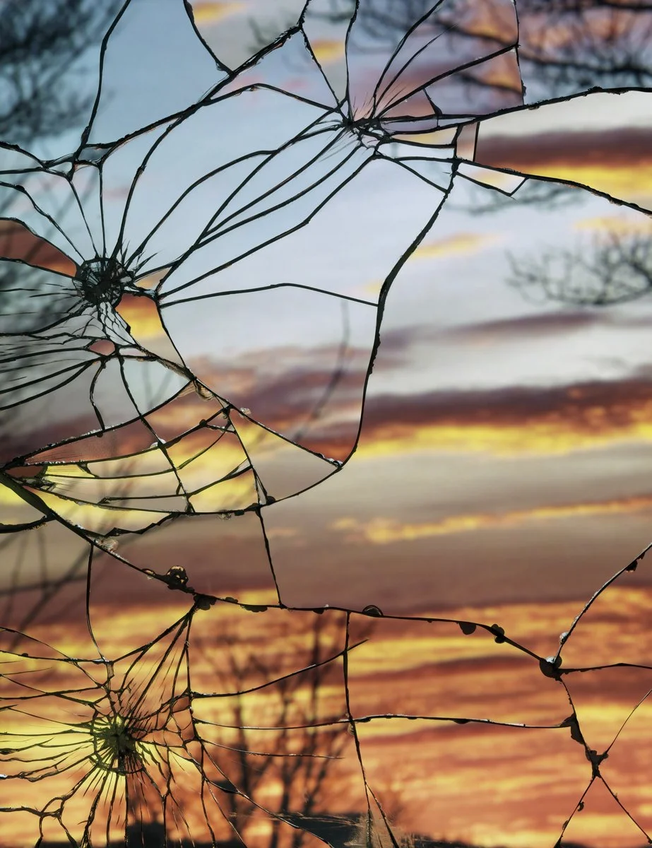 Broken Mirror/Evening Sky (Anscochrome), 2012, Archival Inkjet Print, 70-3/4 x 56-5/8 inches