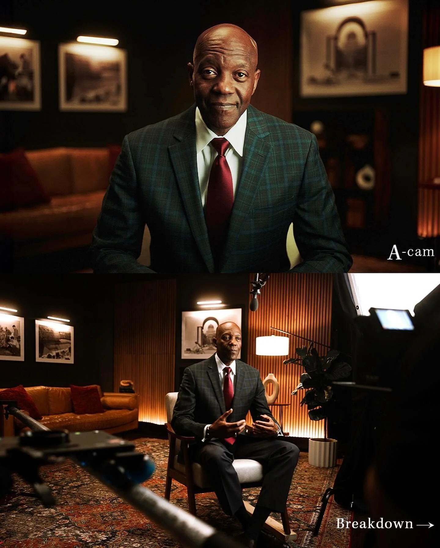 *Swipe right to see Behind the Scenes.

Shot on Arri Alexa Mini LF + Leica Summicron-C Lens 

Key light = Aputure 1200D double diffusion with Elinchrom 5&rsquo; Octo + 6x6 Unbleached Muslin *wrapped with a black drop cloth to control the light leakin