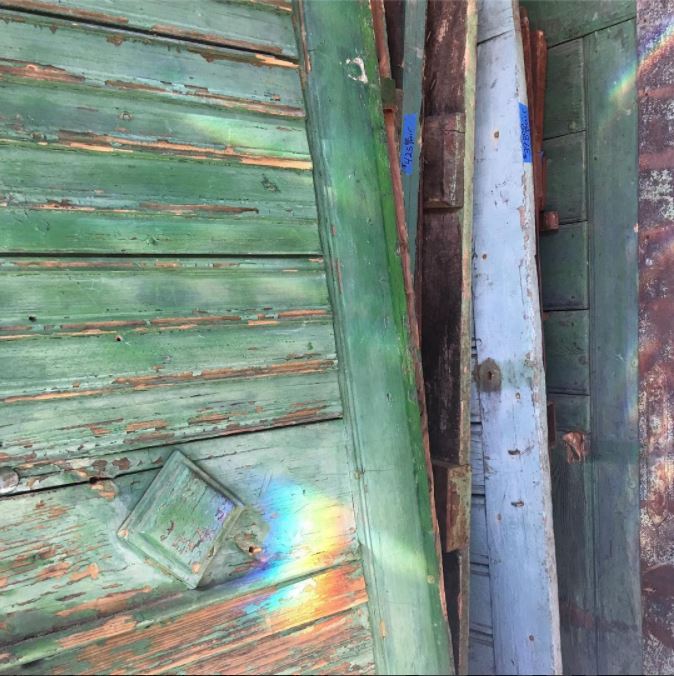  Scouting old European farm doors for a fun Julian renovation...  #whatanarchitectdoes &nbsp; #antiquedoors   #farmhousedoors   #peelingpaint   #green   #blue   #architecturalsalvage   #sandiegoarchitect   #interiordesign   #kbarch   #kristibyersarch