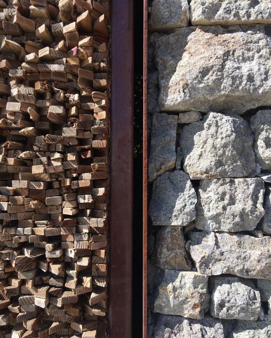  Oh how I love the textures of  #valledeguadalupe ...&nbsp; #textures   #texture   #Mexico   #Baja   #design   #architecture   #closdetrescantos   #stones   #steel   #wood  