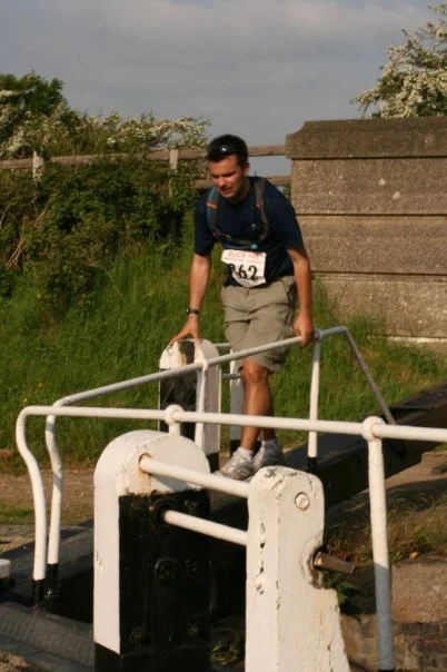 Not sure whether I missed a bridge here. This isn't easy to do after running 70 miles!