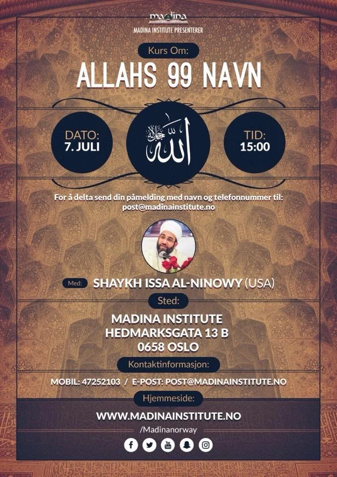 Kurs om Allahs 99 vakreste navn