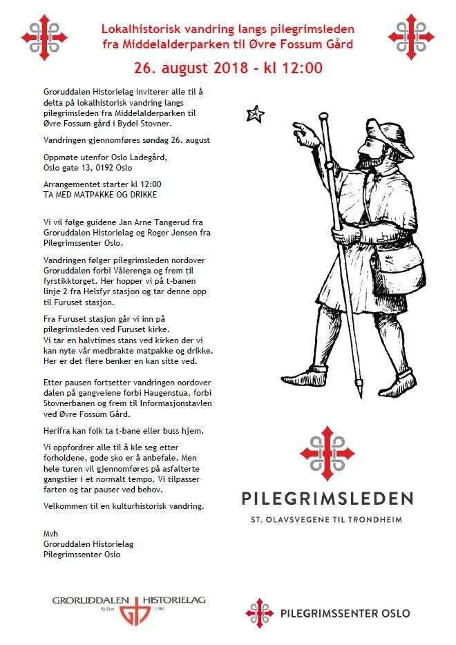 Vandring på Pilegrimsleden fra middelalderparken til Stovner
