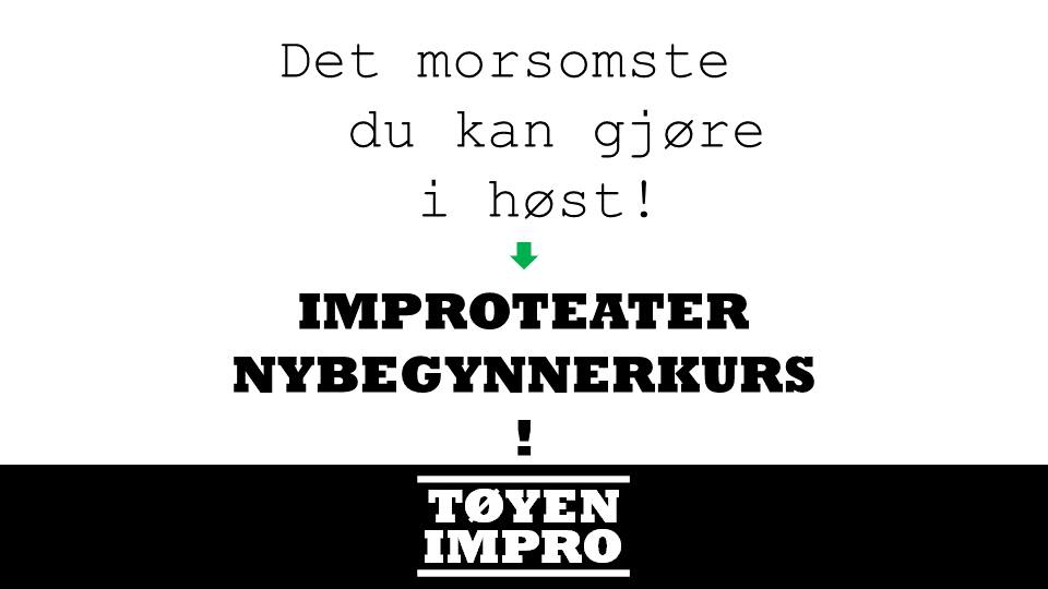 Nybegynnerkurs Improteater - helgekurs september