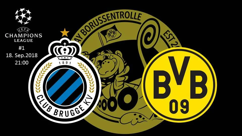 CL: Club Brügge vs Borussia Dortmund