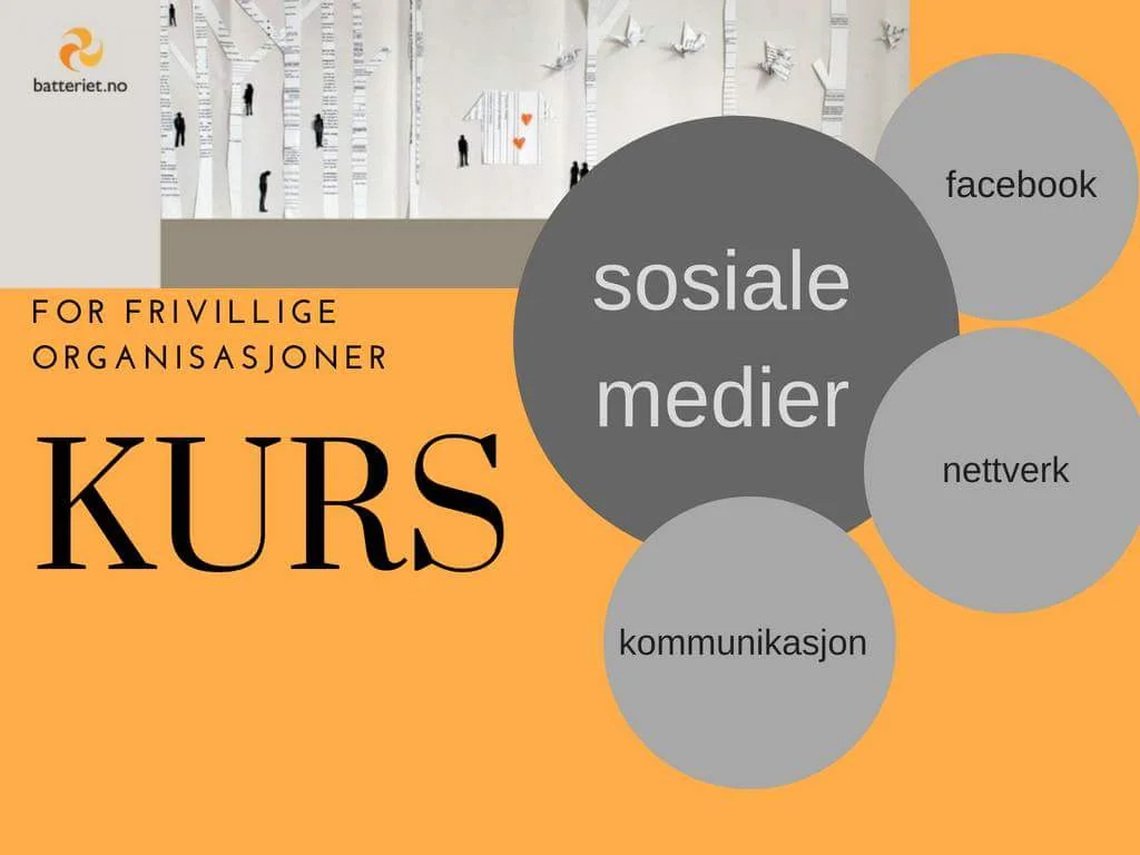 Kurs i bruk av sosiale medier / Facebook (viderekomne)