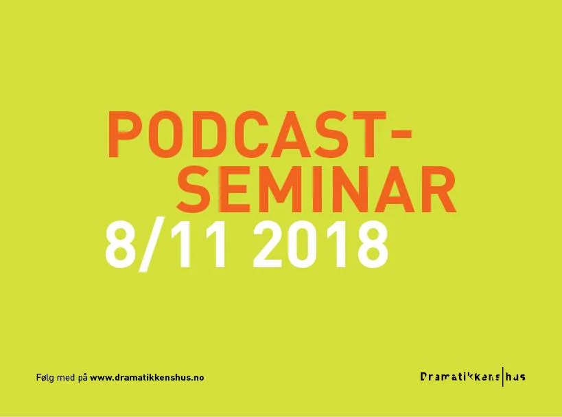 Podcast-seminar