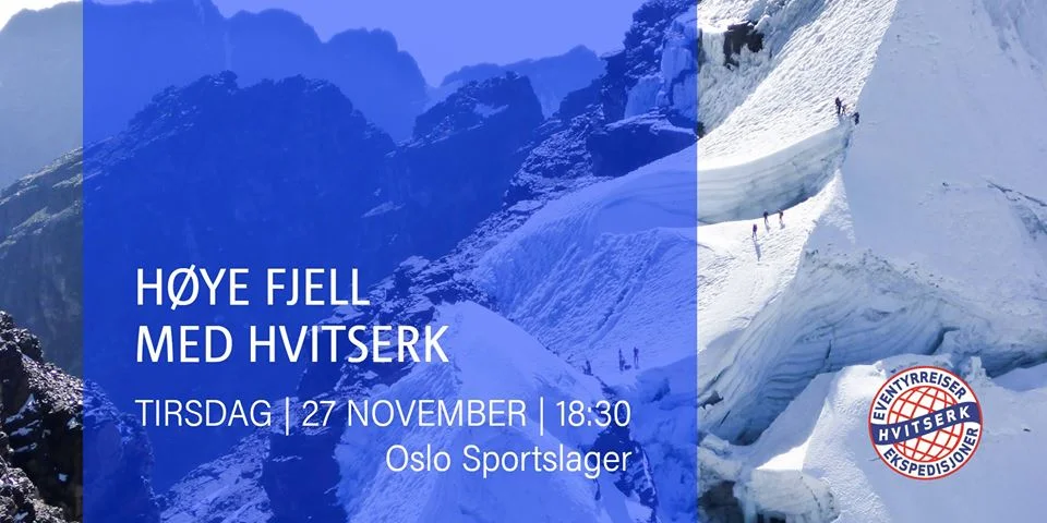 Høye Fjell Med Hvitserk - Reisekveld hos Oslo Sportslager