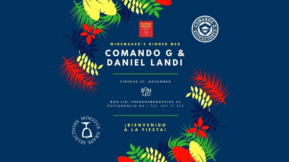 Winemaker's Dinner med Comando G & Daniel Landi