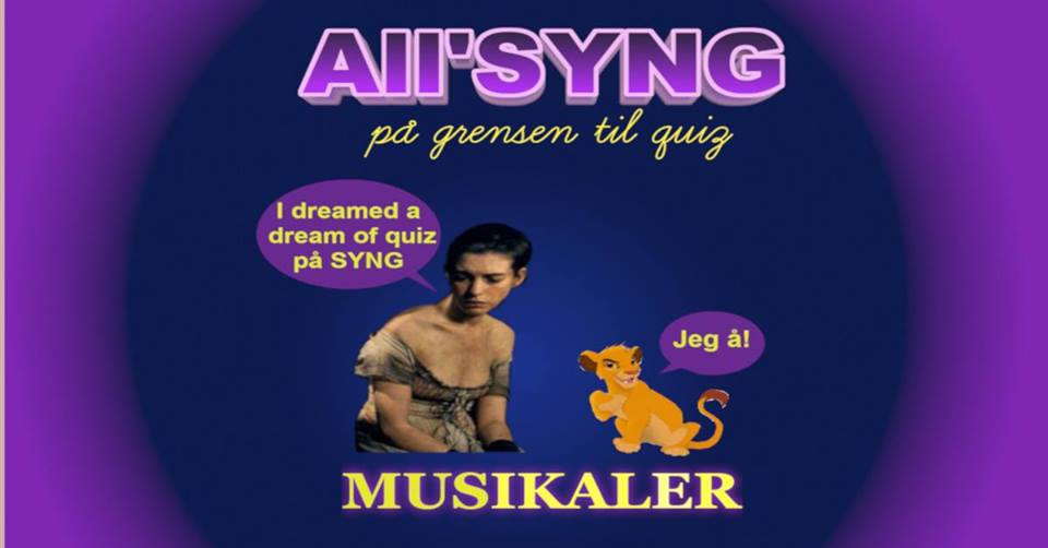 All'SYNG på grensen til quiz: Musikaler
