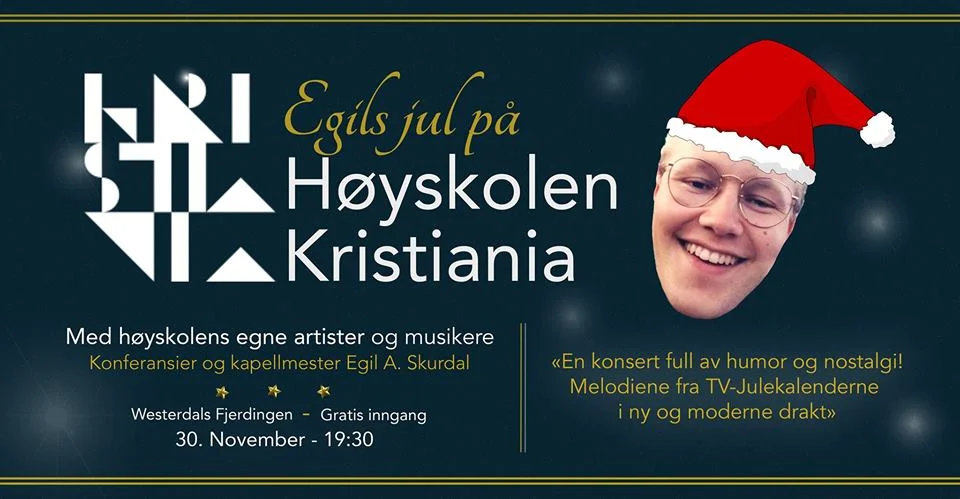 Konsert: Egils jul på Høyskolen Kristiania