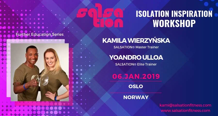 Salsation® Isolation Inspiration Workshop Kami Yoyo Oslo Norway