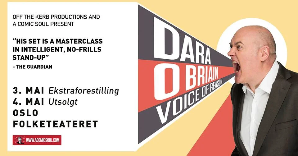 Ekstraforestilling! Dara Ó Briain // Folketeateret, Oslo
