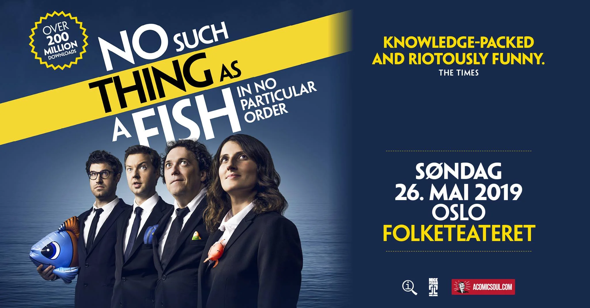Få billeter! No Such Thing As A Fish / Folketeateret / 26. mai