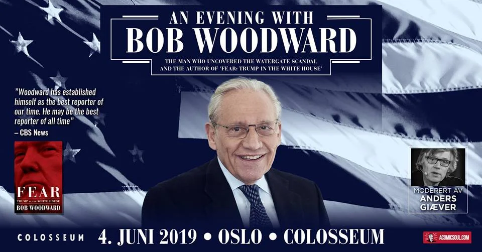 Bob Woodward // Colosseum, Oslo // 4. juni