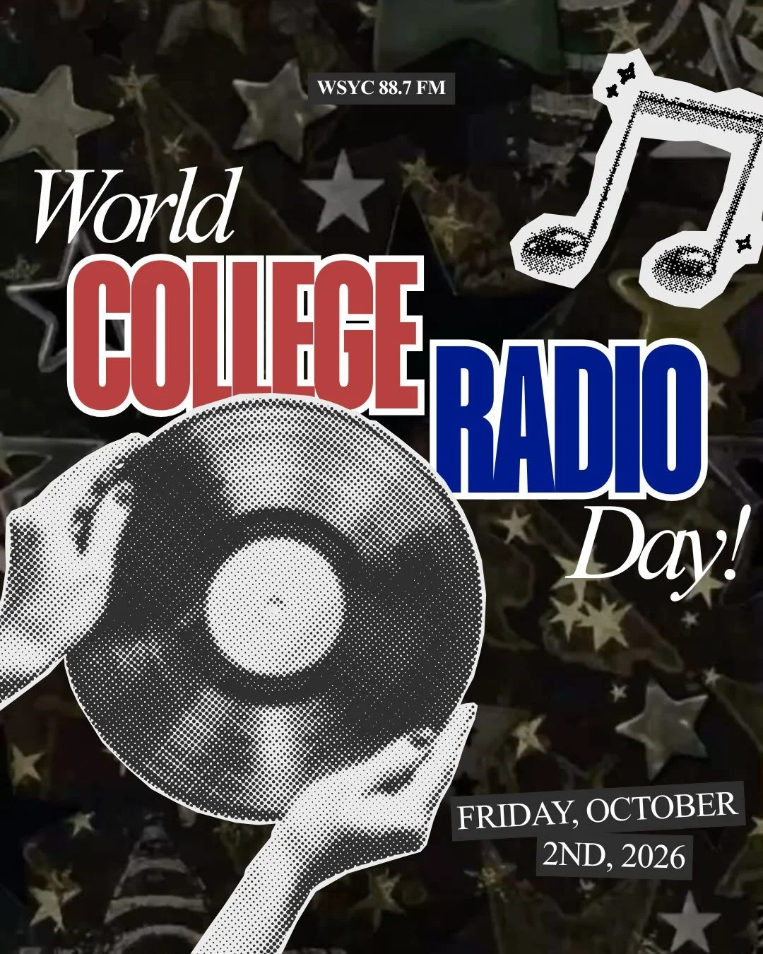 📻 Happy #CollegeRadioDay! 📻 
WSYC is celebrating another year of college radio! Tune in to 88.7 FM and celebrate the voices, music, and memories that make our station so special. 🎶

@shippensburgu @shipucjm 
#collegeradio #shippensburguniversity #