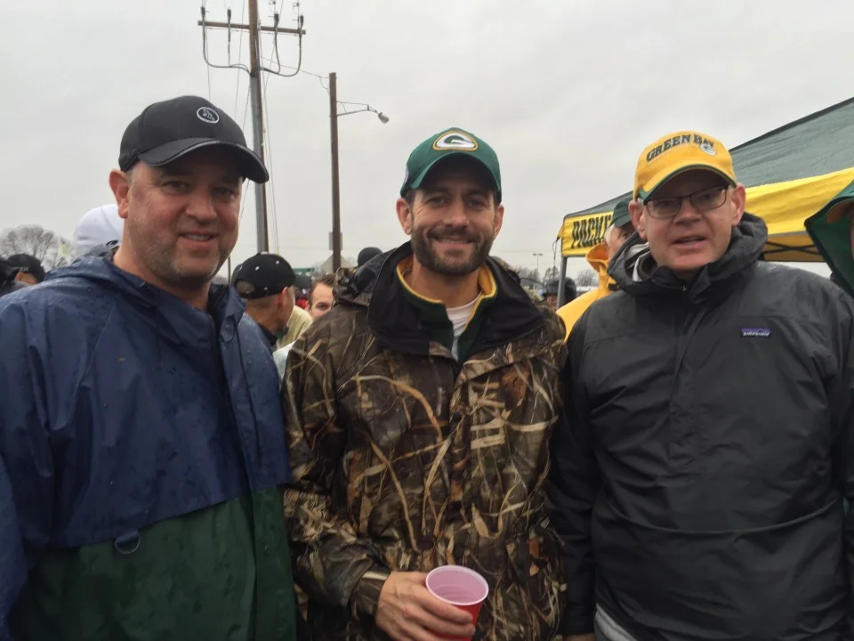 Brad Ellis (left), Jonathan Darling, (right) with Romo’s most famous alum, Speaker of the House, Paul Ryan (center).
