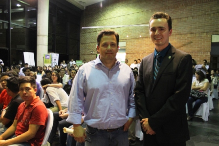 Jose Labbé, Director de Ingienería y Sostenibilidad en SD y Presidente del GGBC, junto a Axel Paredes de Paredes Alemán arquitectura. 