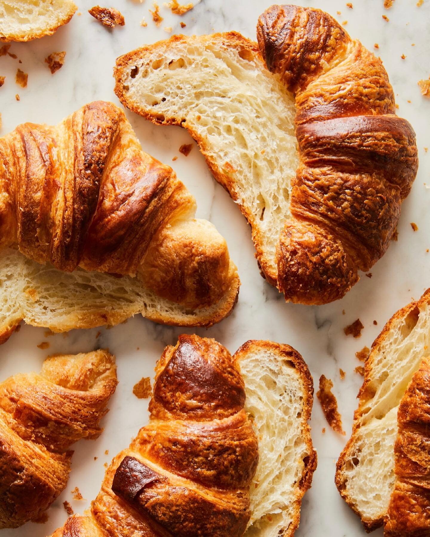 Ready to try your hands at yeasted puff pastry? My recipe is available now on @food52, along with the instructions for classic croissants. Don&rsquo;t forget to check out the full episode of #bakeitupanotch for everything you need to know. Link for r