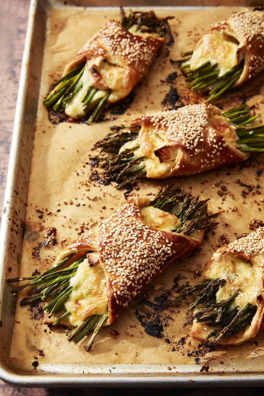 Asparagus and Brie Parcel Pies — Erin Jeanne McDowell
