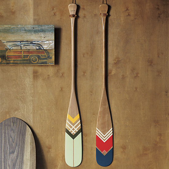 Artisan green canoe paddle. $399 CAD.