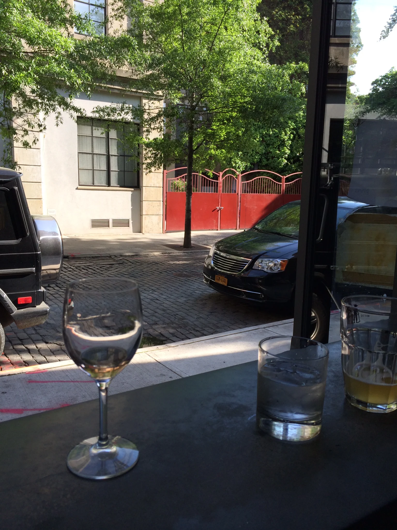 Cooling off at our favorite West Village bar.