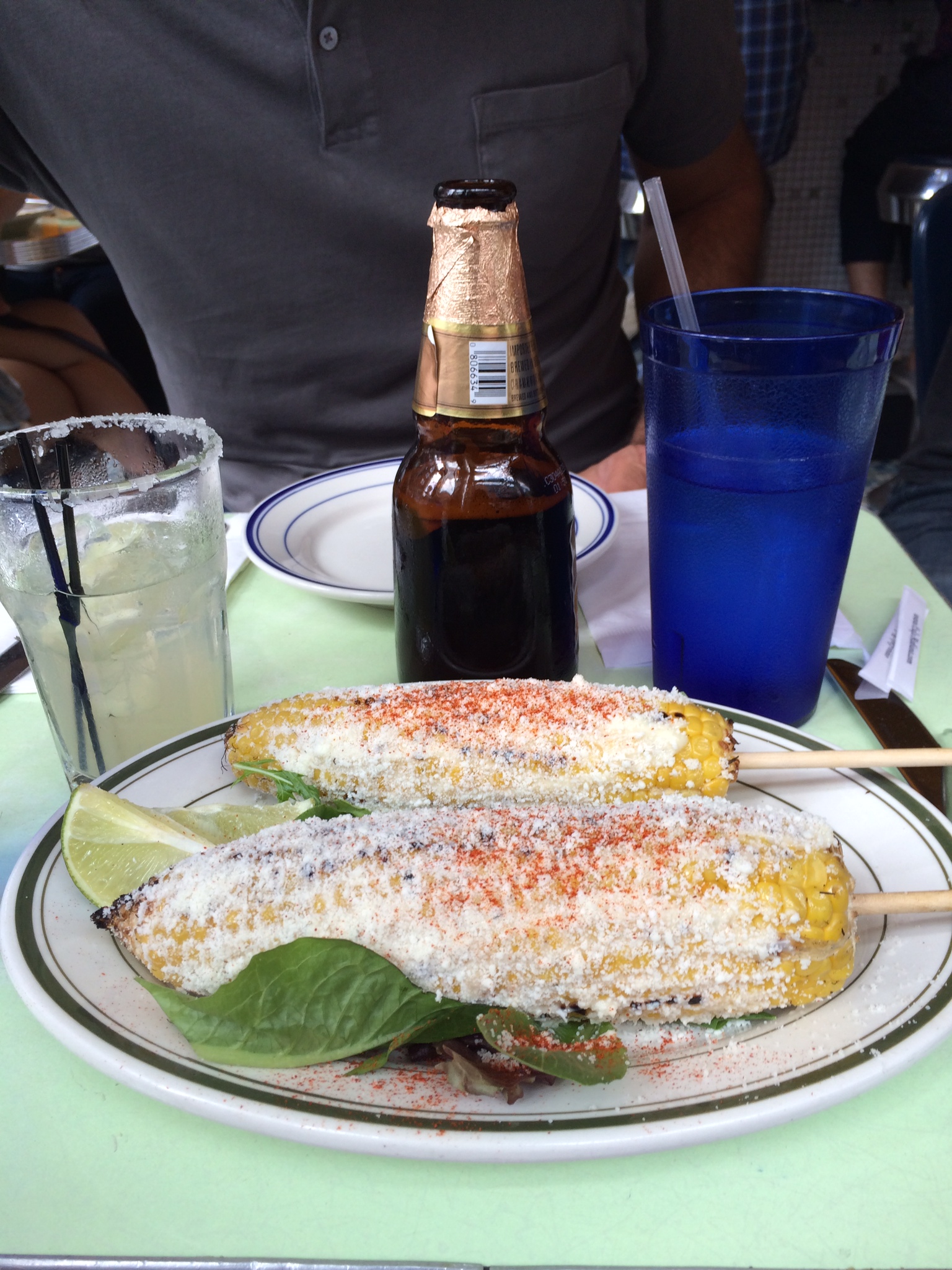 Cafe Habana's Grilled Mexican Corn in Nolita. 