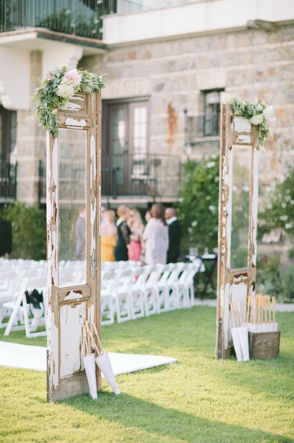 Aisle entrance.