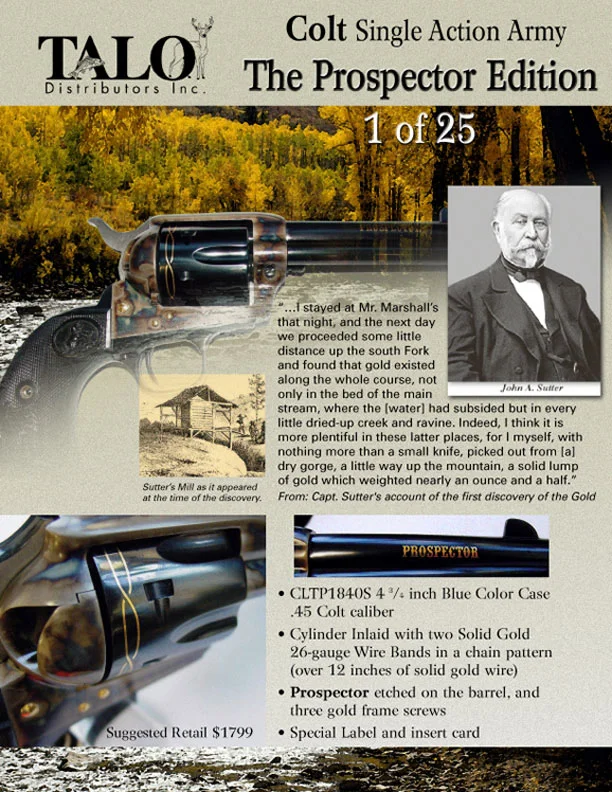 COLT SINGLE ACTION ARMY PROSPECTOR EDITION