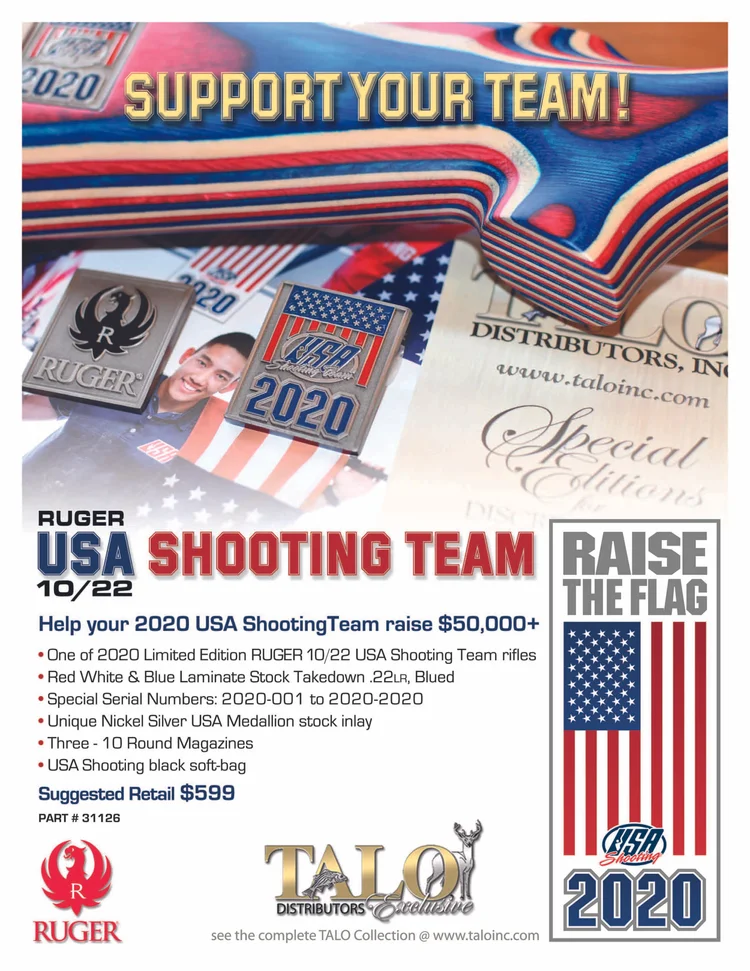 Usa Shooting Team 2020 To Raise 50k For Your Get On Board Talo Distributors Inc - Ruger 10 22 Takedown Red White And Blue Usa Shooting Team 2020 To Raise 50k For Your Get On Board Talo Distributors Inc - Ruger 10 22 Takedown Red White And Blue