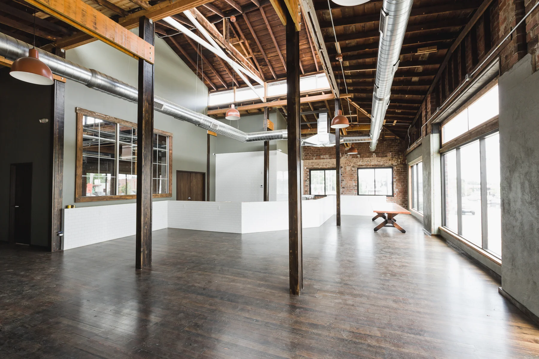 Side Project Brewing Tasting Room under construction in Fall 2016.